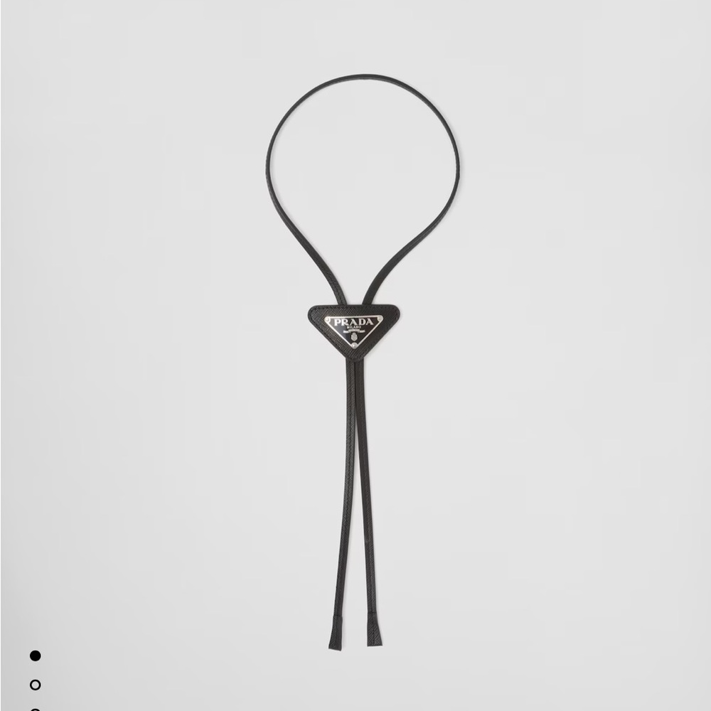 Saffiano leather bolo Tie